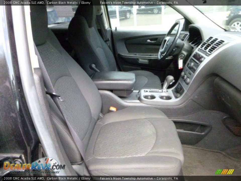 2008 GMC Acadia SLE AWD Carbon Black Metallic / Ebony Photo #10