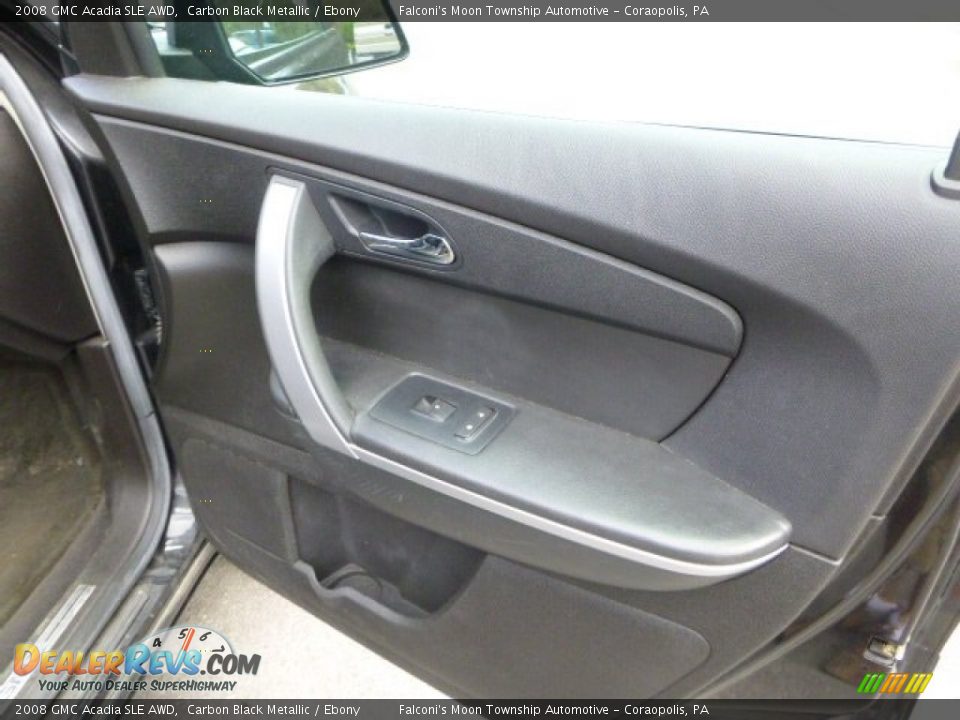 2008 GMC Acadia SLE AWD Carbon Black Metallic / Ebony Photo #12