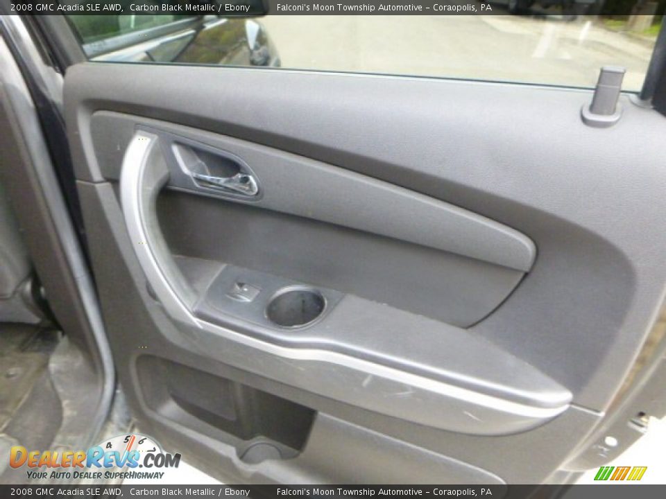 2008 GMC Acadia SLE AWD Carbon Black Metallic / Ebony Photo #14