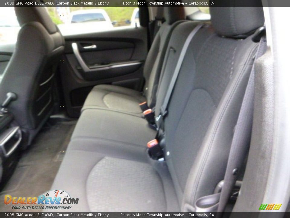 2008 GMC Acadia SLE AWD Carbon Black Metallic / Ebony Photo #16