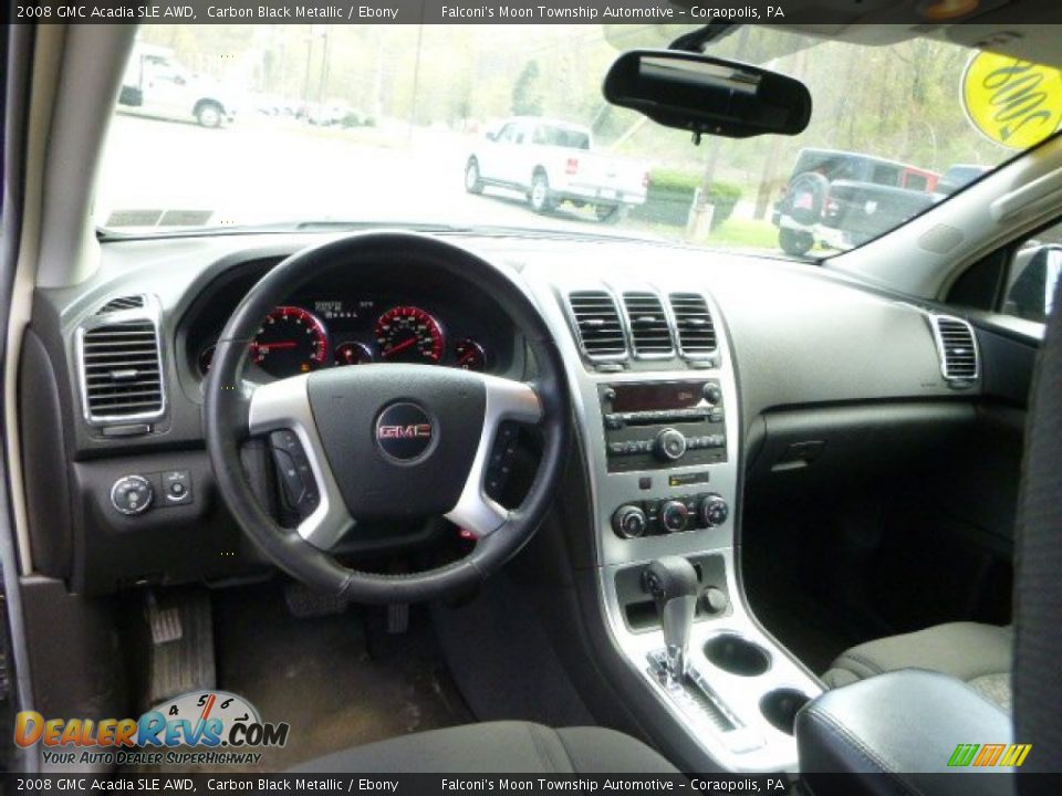 2008 GMC Acadia SLE AWD Carbon Black Metallic / Ebony Photo #17
