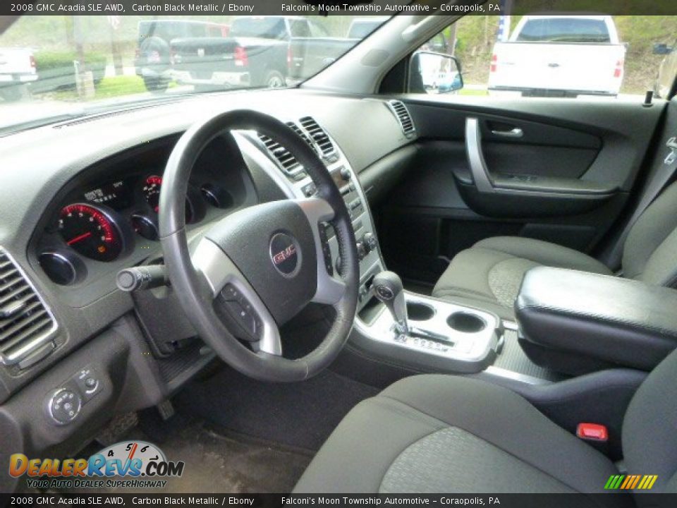 2008 GMC Acadia SLE AWD Carbon Black Metallic / Ebony Photo #19