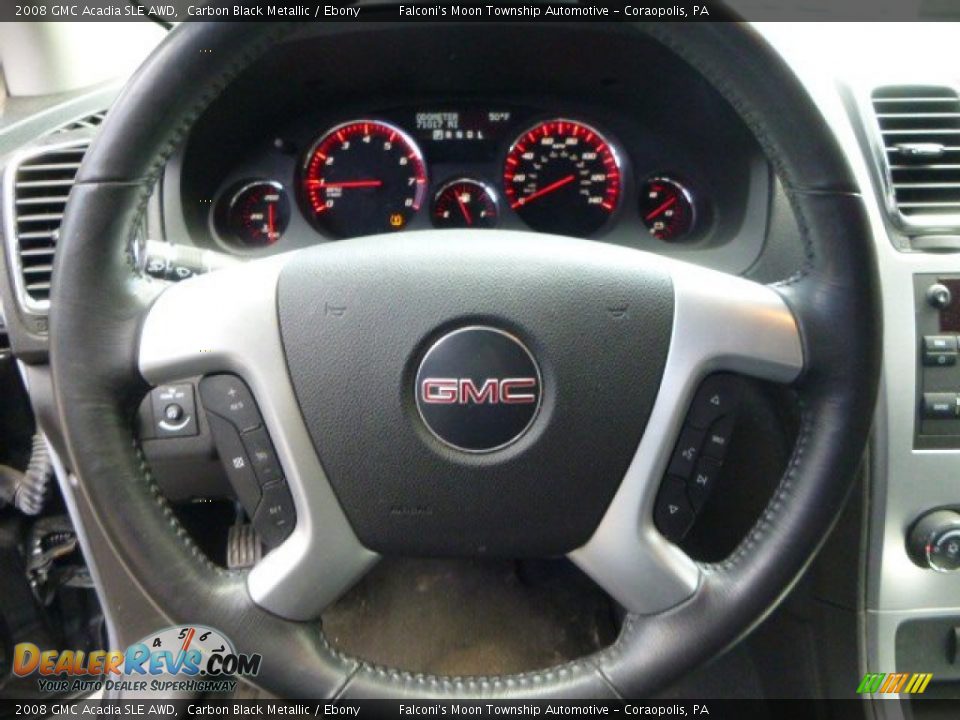 2008 GMC Acadia SLE AWD Carbon Black Metallic / Ebony Photo #20