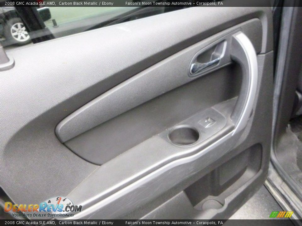 2008 GMC Acadia SLE AWD Carbon Black Metallic / Ebony Photo #21