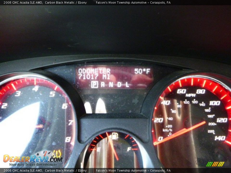 2008 GMC Acadia SLE AWD Carbon Black Metallic / Ebony Photo #25