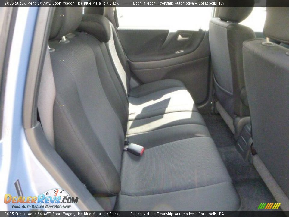 2005 Suzuki Aerio SX AWD Sport Wagon Ice Blue Metallic / Black Photo #13