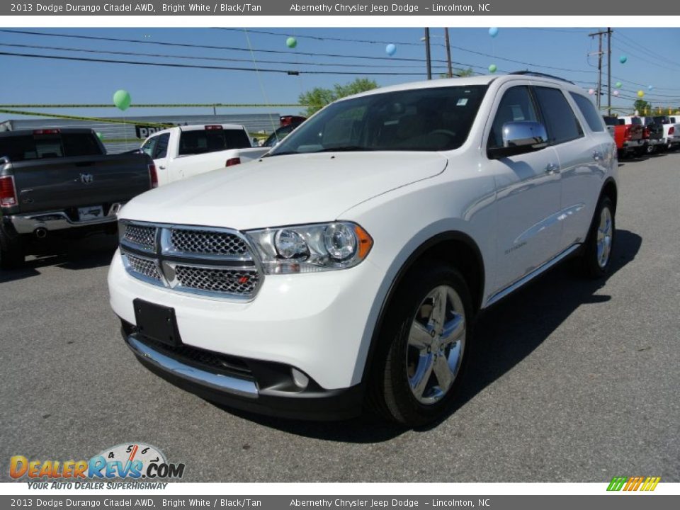 2013 Dodge Durango Citadel AWD Bright White / Black/Tan Photo #1