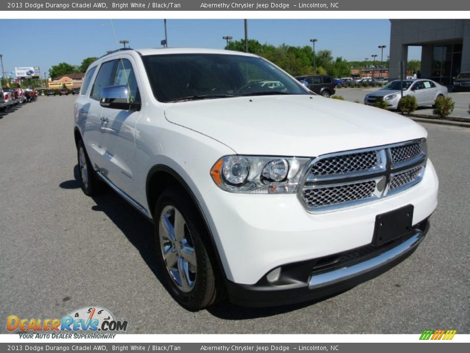 2013 Dodge Durango Citadel AWD Bright White / Black/Tan Photo #2