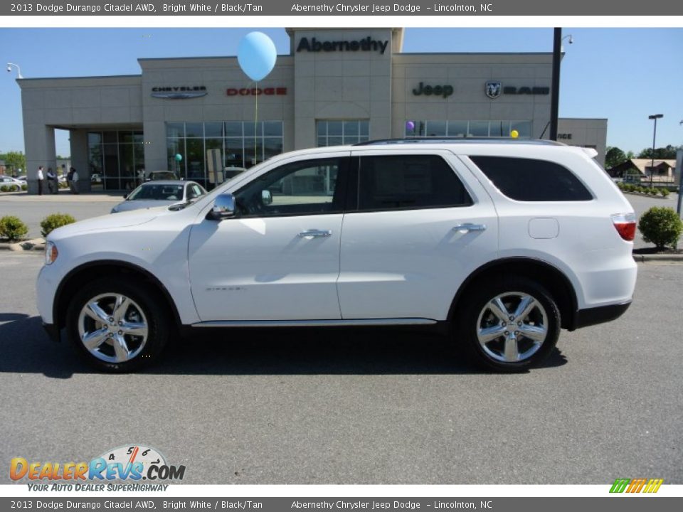 2013 Dodge Durango Citadel AWD Bright White / Black/Tan Photo #3