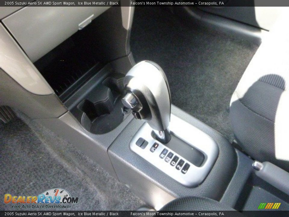 2005 Suzuki Aerio SX AWD Sport Wagon Ice Blue Metallic / Black Photo #21