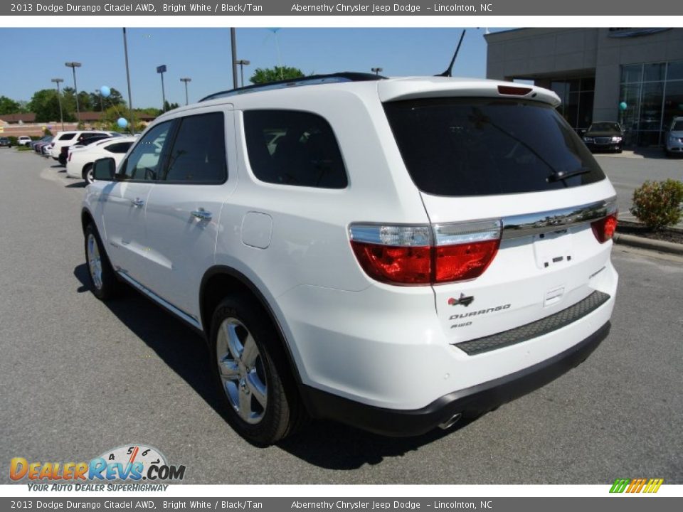 2013 Dodge Durango Citadel AWD Bright White / Black/Tan Photo #4