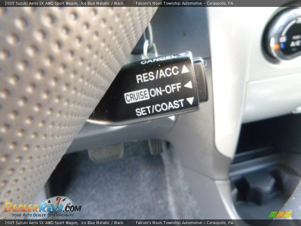 2005 Suzuki Aerio SX AWD Sport Wagon Ice Blue Metallic / Black Photo #22