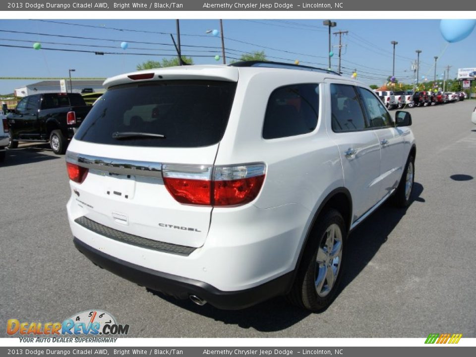 2013 Dodge Durango Citadel AWD Bright White / Black/Tan Photo #5