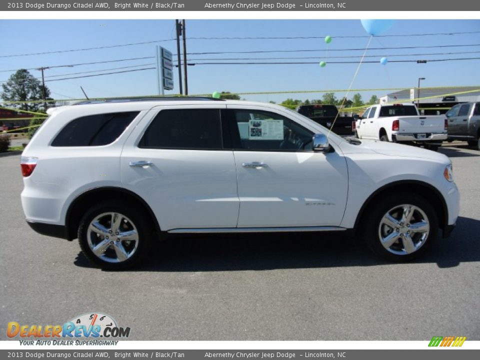 2013 Dodge Durango Citadel AWD Bright White / Black/Tan Photo #6
