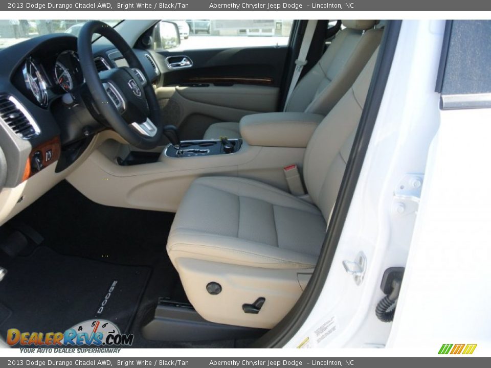 2013 Dodge Durango Citadel AWD Bright White / Black/Tan Photo #8