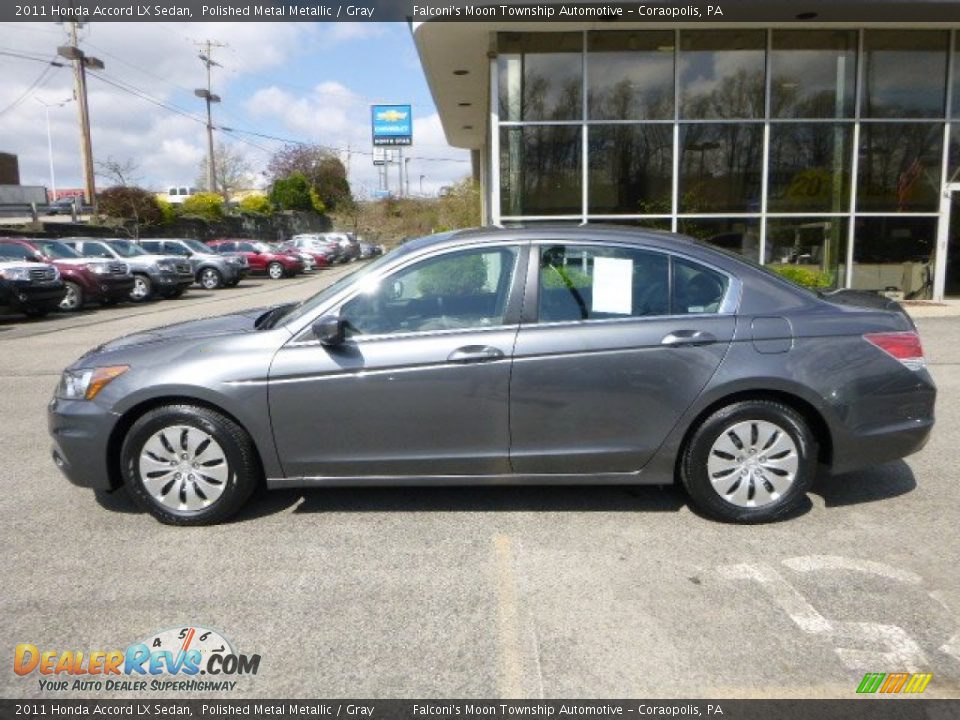 2011 Honda Accord LX Sedan Polished Metal Metallic / Gray Photo #2