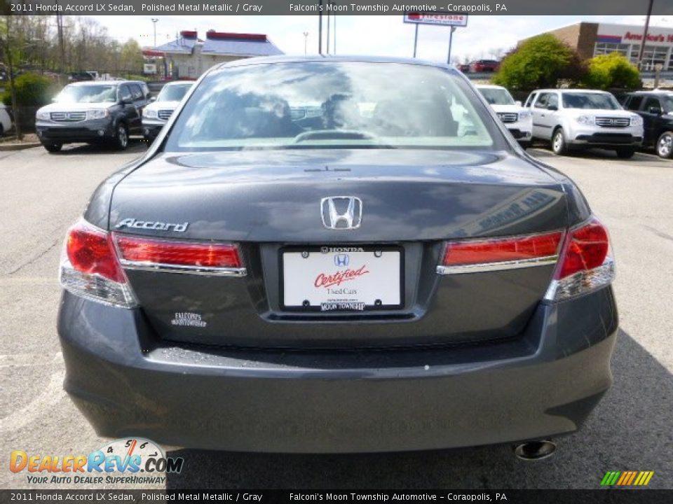 2011 Honda Accord LX Sedan Polished Metal Metallic / Gray Photo #4