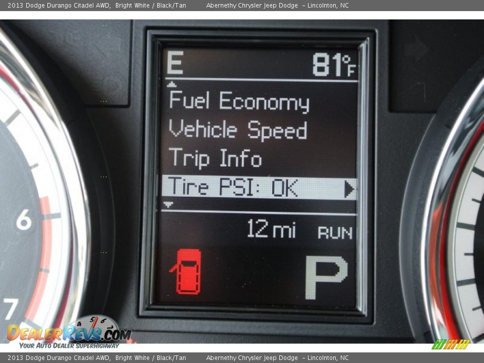 2013 Dodge Durango Citadel AWD Bright White / Black/Tan Photo #12