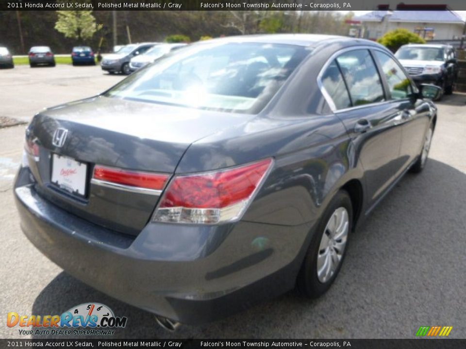 2011 Honda Accord LX Sedan Polished Metal Metallic / Gray Photo #5