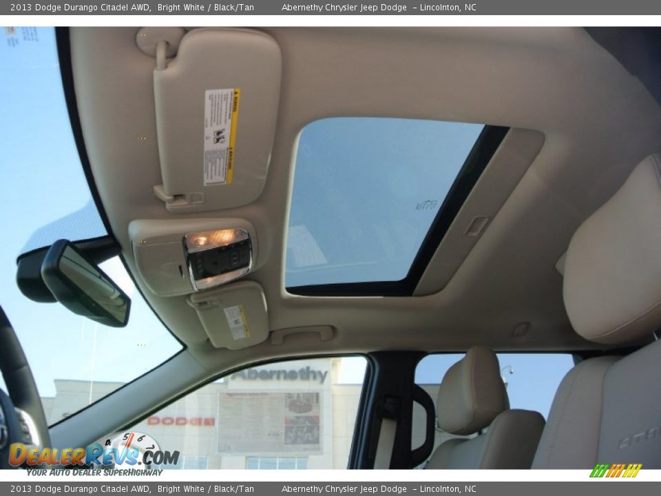 2013 Dodge Durango Citadel AWD Bright White / Black/Tan Photo #13
