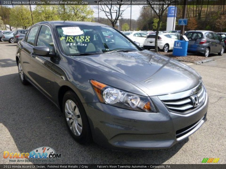 2011 Honda Accord LX Sedan Polished Metal Metallic / Gray Photo #7