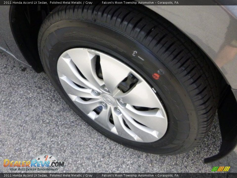 2011 Honda Accord LX Sedan Polished Metal Metallic / Gray Photo #9