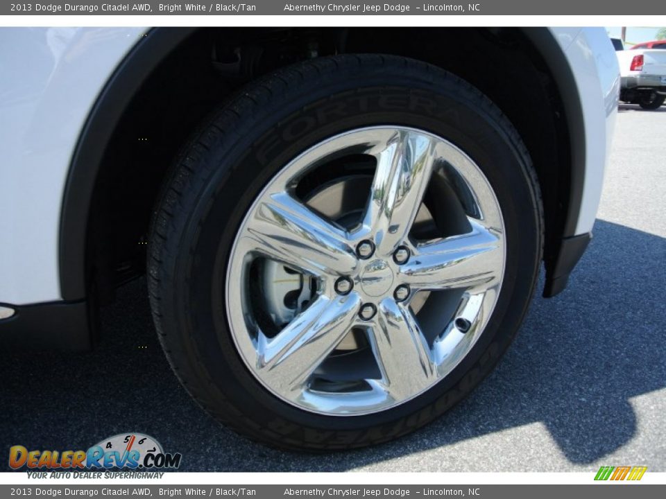 2013 Dodge Durango Citadel AWD Bright White / Black/Tan Photo #18