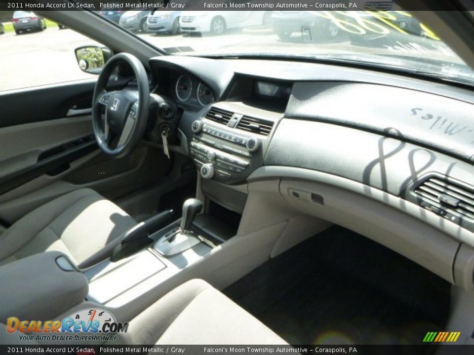 2011 Honda Accord LX Sedan Polished Metal Metallic / Gray Photo #11