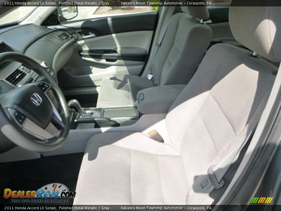 2011 Honda Accord LX Sedan Polished Metal Metallic / Gray Photo #15