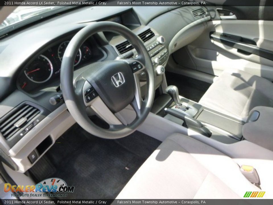 2011 Honda Accord LX Sedan Polished Metal Metallic / Gray Photo #20