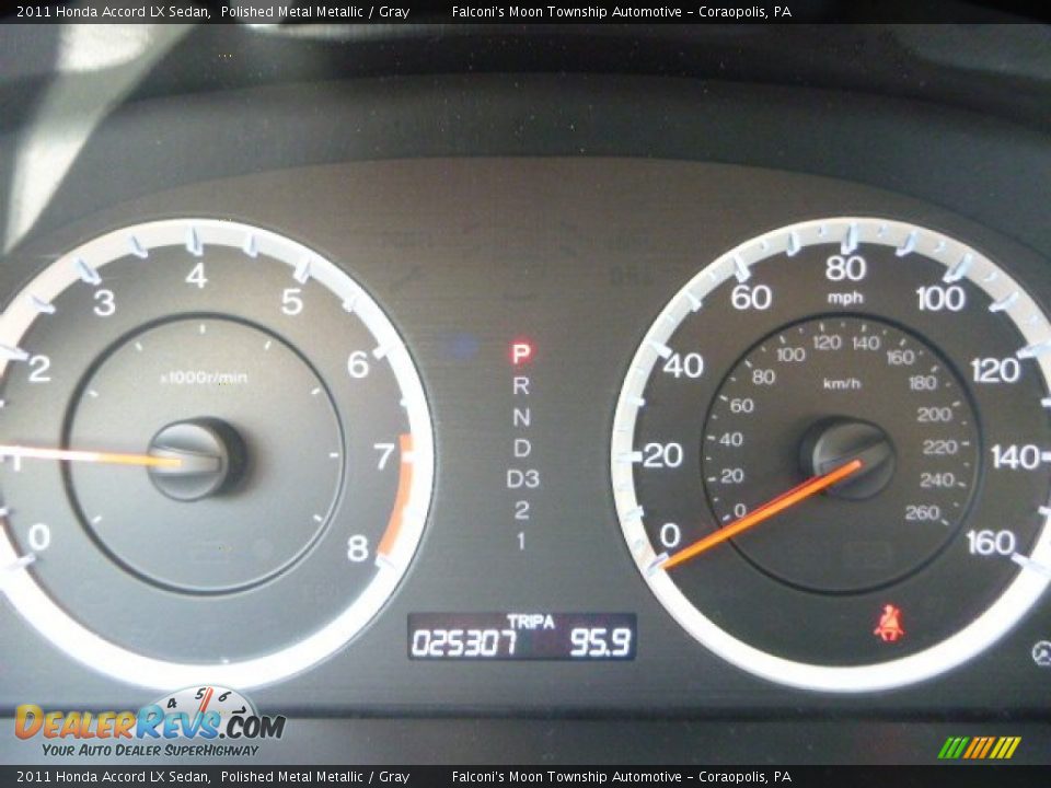 2011 Honda Accord LX Sedan Polished Metal Metallic / Gray Photo #24