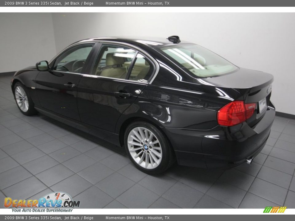 2009 BMW 3 Series 335i Sedan Jet Black / Beige Photo #5