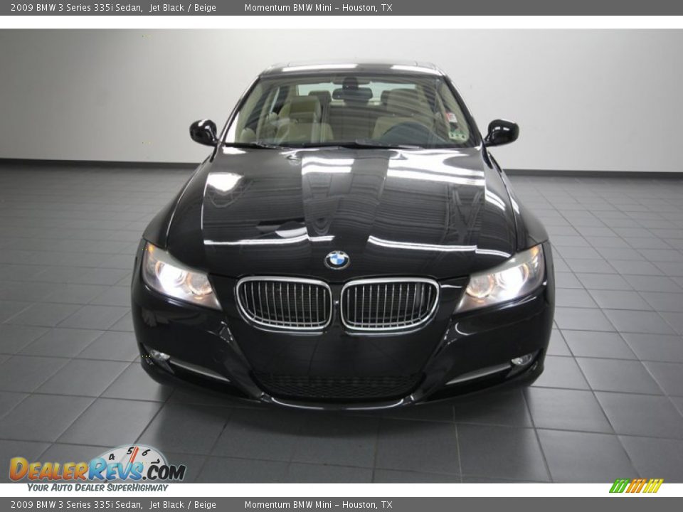 2009 BMW 3 Series 335i Sedan Jet Black / Beige Photo #6