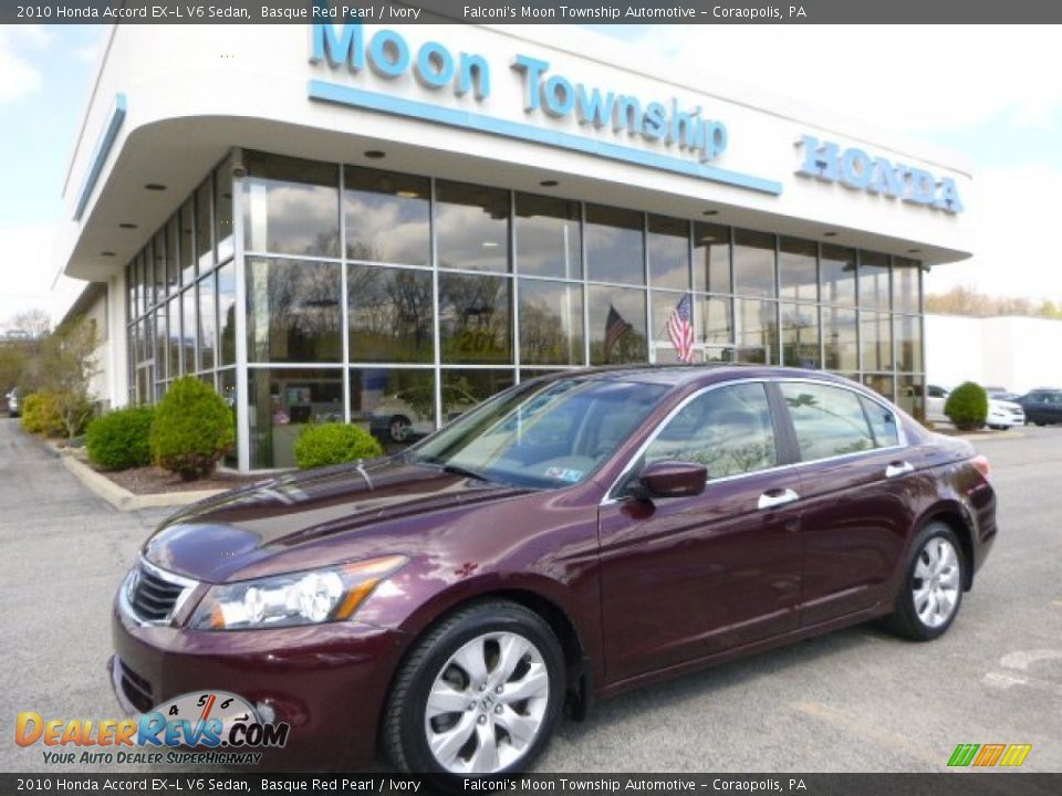 2010 Honda Accord EX-L V6 Sedan Basque Red Pearl / Ivory Photo #1