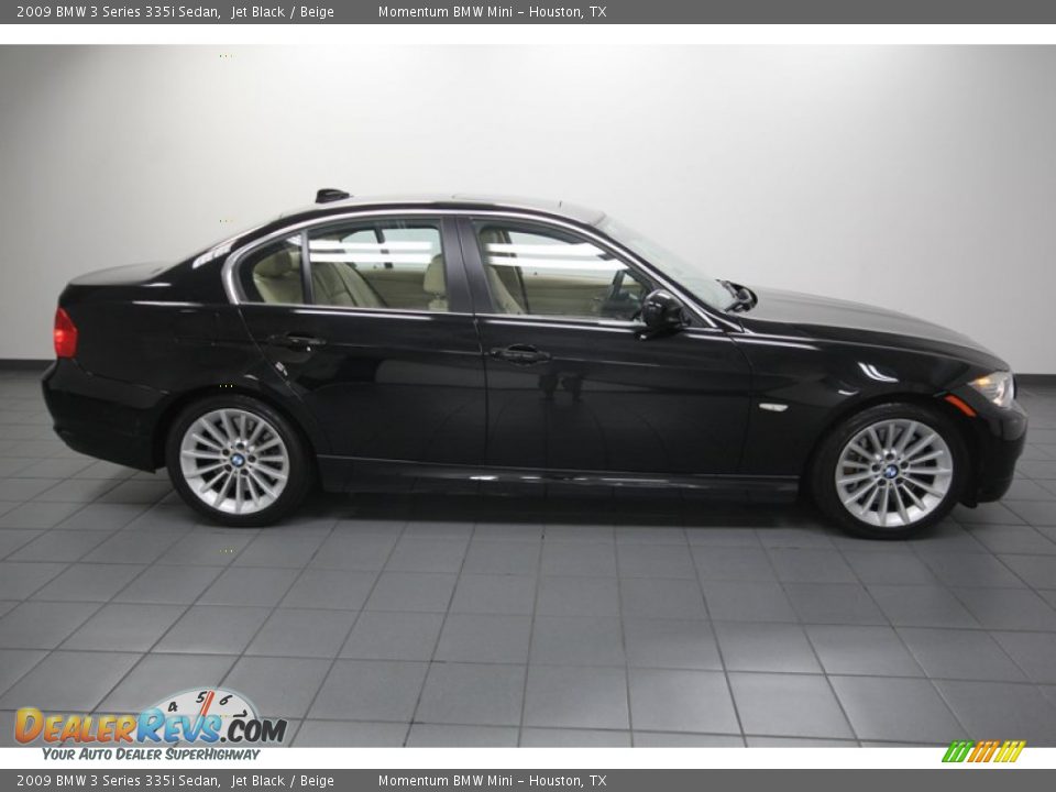 2009 BMW 3 Series 335i Sedan Jet Black / Beige Photo #7