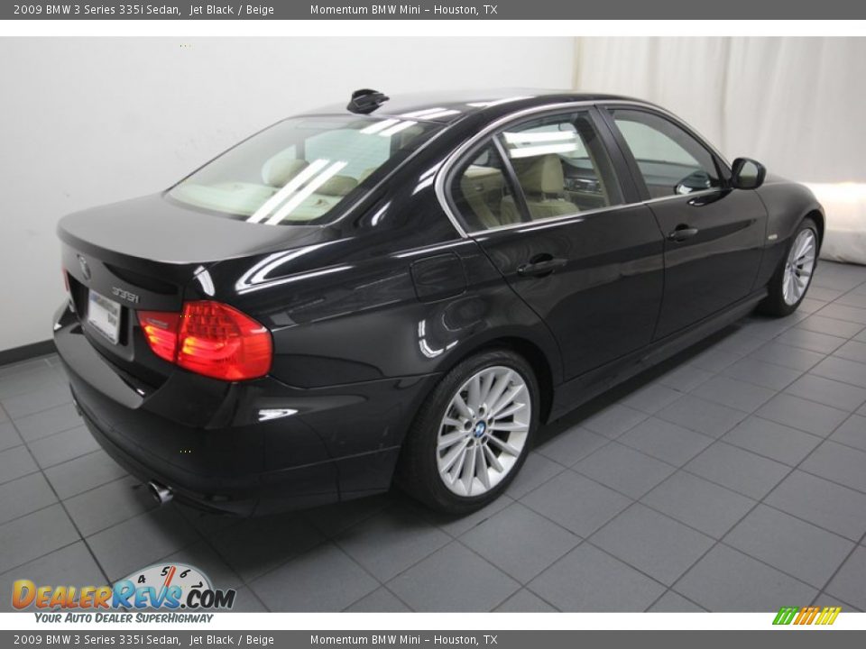 2009 BMW 3 Series 335i Sedan Jet Black / Beige Photo #10