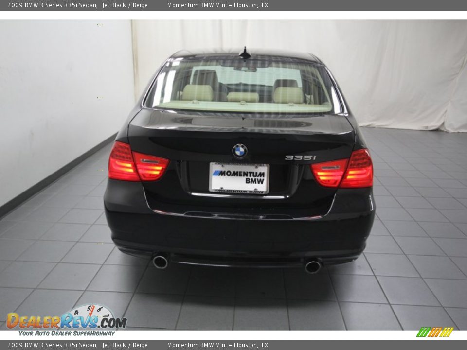 2009 BMW 3 Series 335i Sedan Jet Black / Beige Photo #11