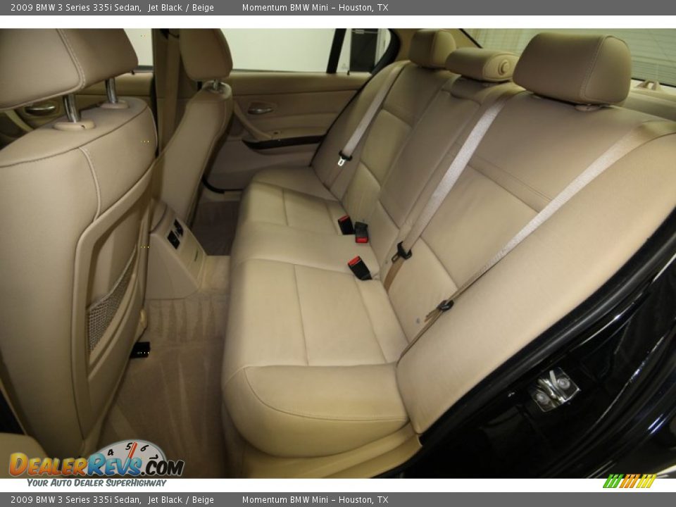 2009 BMW 3 Series 335i Sedan Jet Black / Beige Photo #13