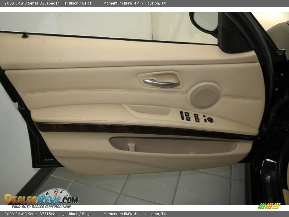 2009 BMW 3 Series 335i Sedan Jet Black / Beige Photo #14