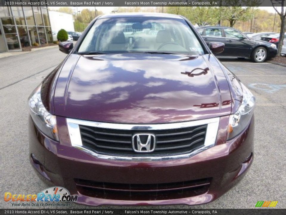 2010 Honda Accord EX-L V6 Sedan Basque Red Pearl / Ivory Photo #8