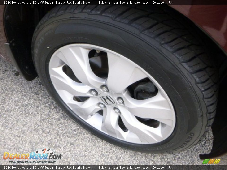 2010 Honda Accord EX-L V6 Sedan Basque Red Pearl / Ivory Photo #9