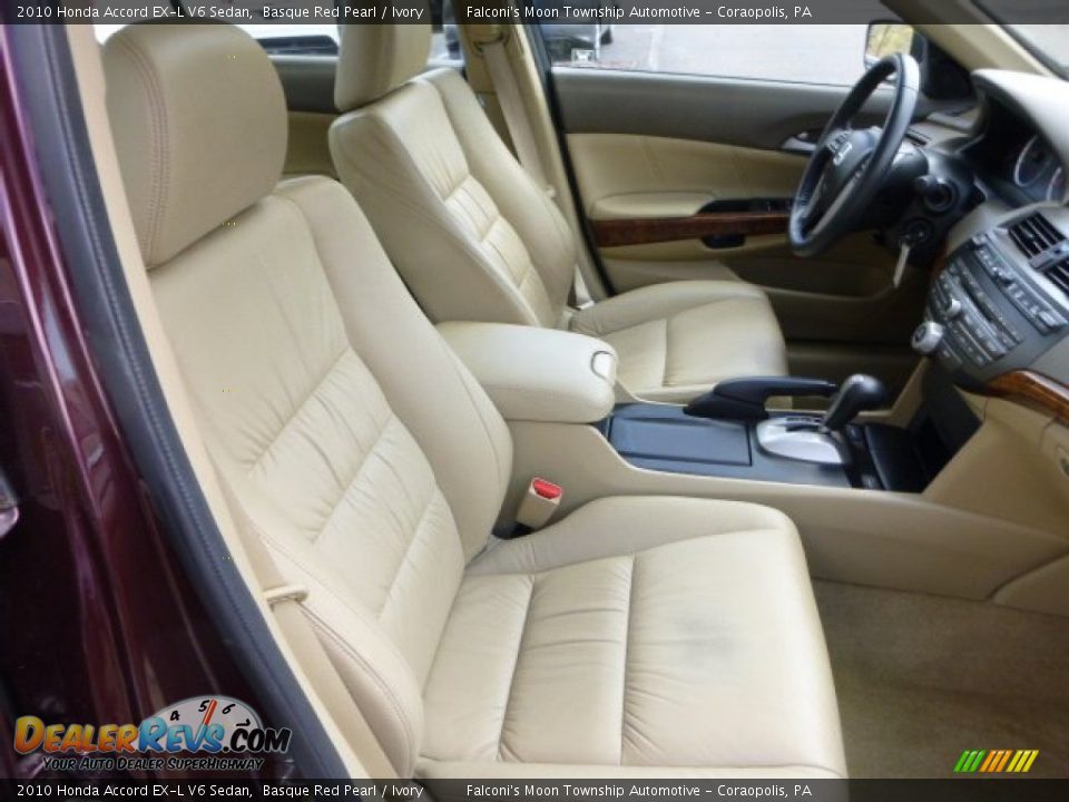 2010 Honda Accord EX-L V6 Sedan Basque Red Pearl / Ivory Photo #10