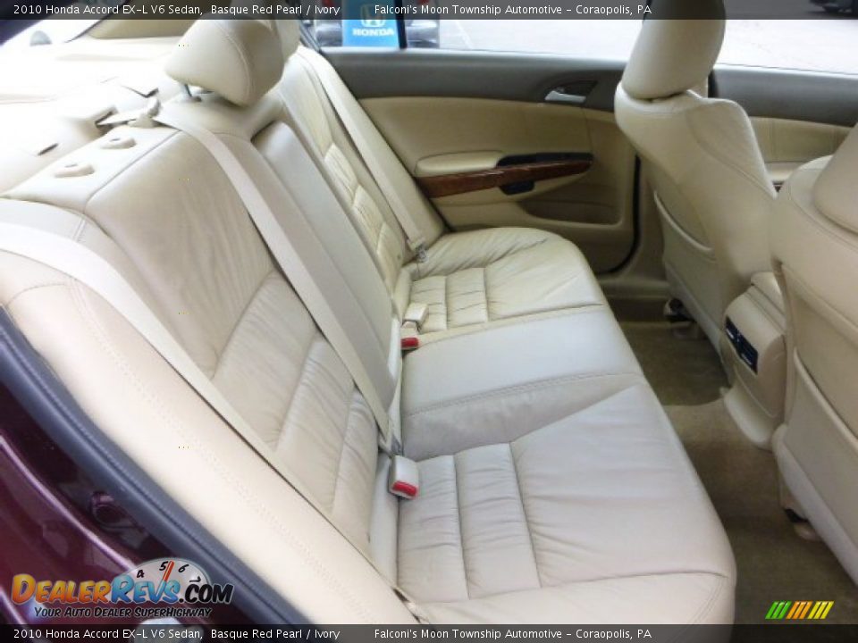 2010 Honda Accord EX-L V6 Sedan Basque Red Pearl / Ivory Photo #13