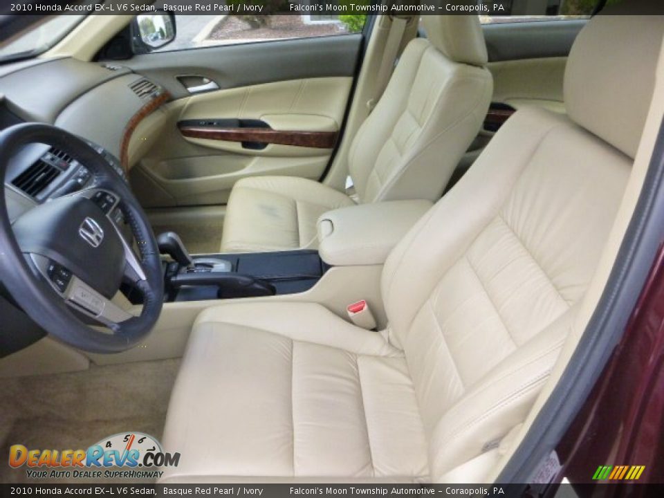 2010 Honda Accord EX-L V6 Sedan Basque Red Pearl / Ivory Photo #14