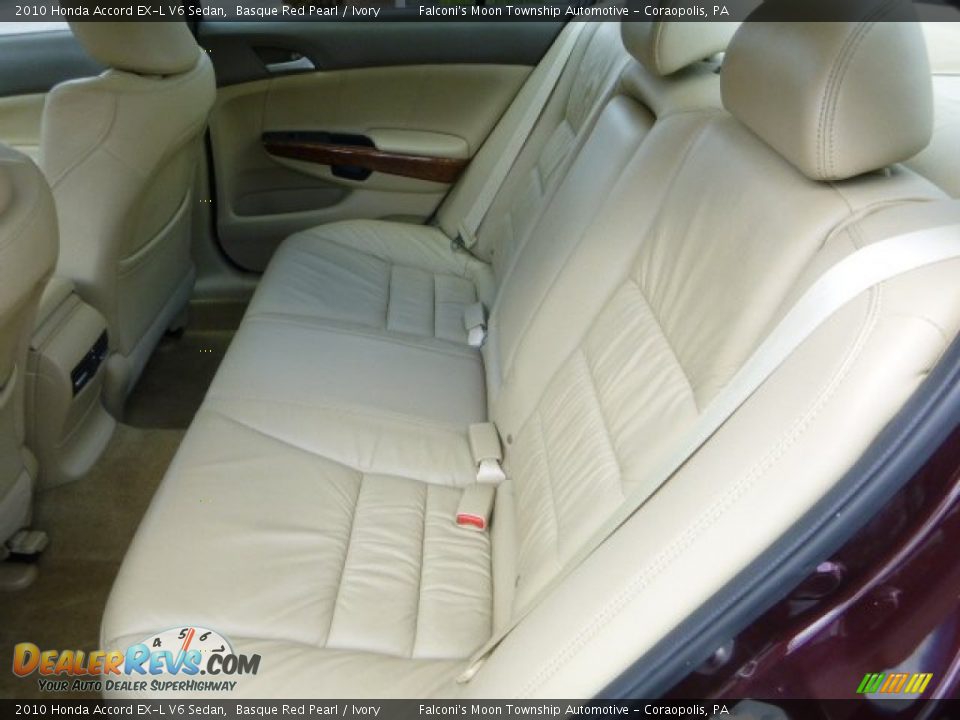 2010 Honda Accord EX-L V6 Sedan Basque Red Pearl / Ivory Photo #15