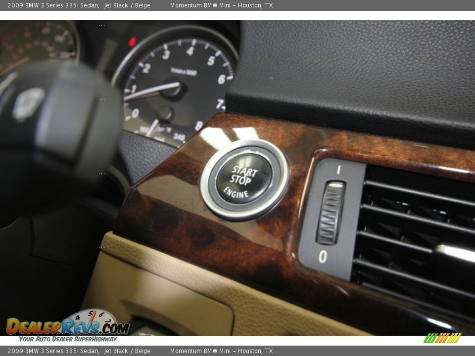 2009 BMW 3 Series 335i Sedan Jet Black / Beige Photo #22