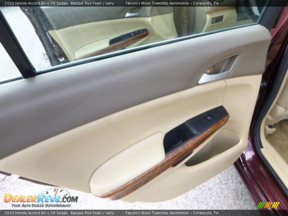 2010 Honda Accord EX-L V6 Sedan Basque Red Pearl / Ivory Photo #17