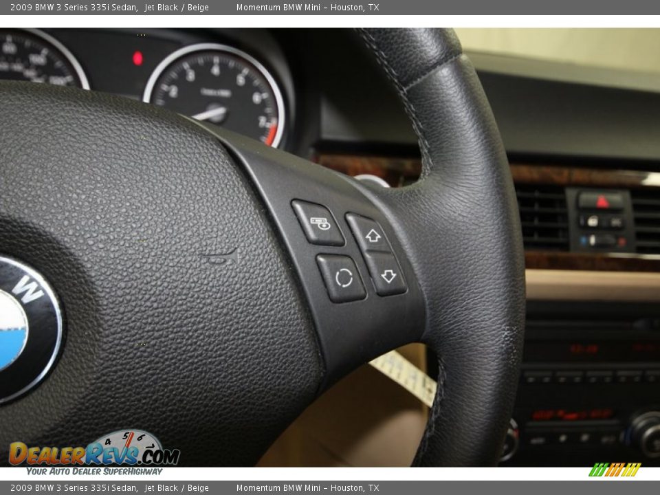2009 BMW 3 Series 335i Sedan Jet Black / Beige Photo #23