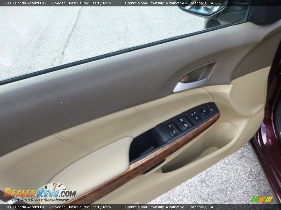 2010 Honda Accord EX-L V6 Sedan Basque Red Pearl / Ivory Photo #18