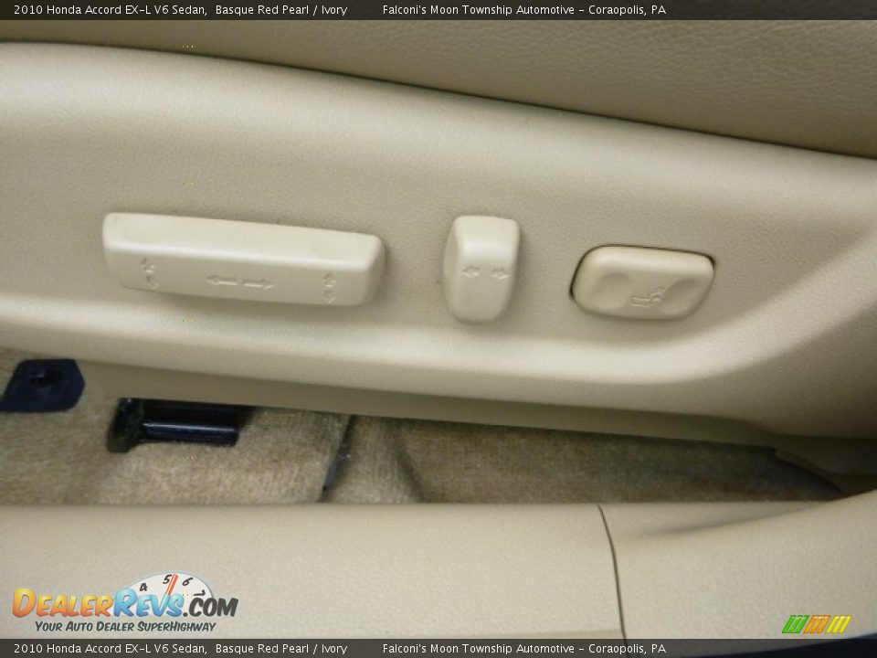 2010 Honda Accord EX-L V6 Sedan Basque Red Pearl / Ivory Photo #19